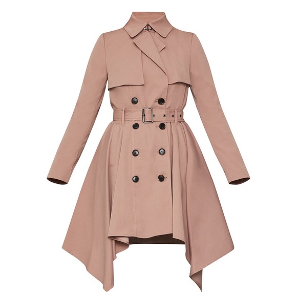 BCBGMaxAzria - Romantic Rose Trench Coat (Small) - Picture 4 of 4